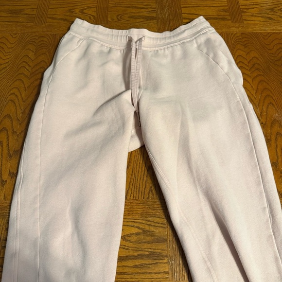 Lululemon Scuba High-Rise Jogger Fleece 28" Pink Mist Sz 12 W5CVAS Cotton Terry - Picture 4 of 15